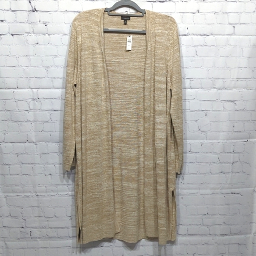 Talbots Open Front Long Cardigan